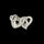 Grillz Dent Double Cœur Givré Argent - Royale Grillz