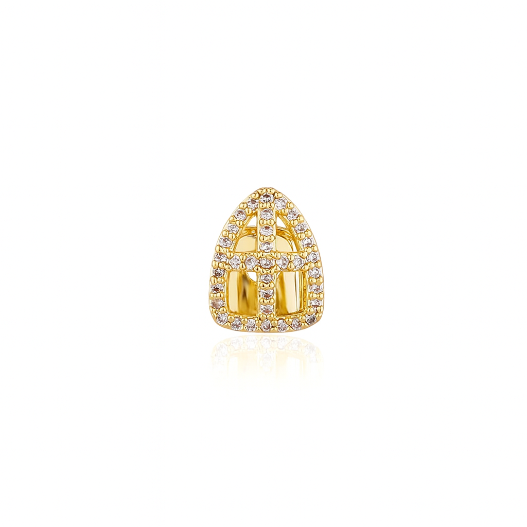 Grillz Dent Croisé Creux Givré