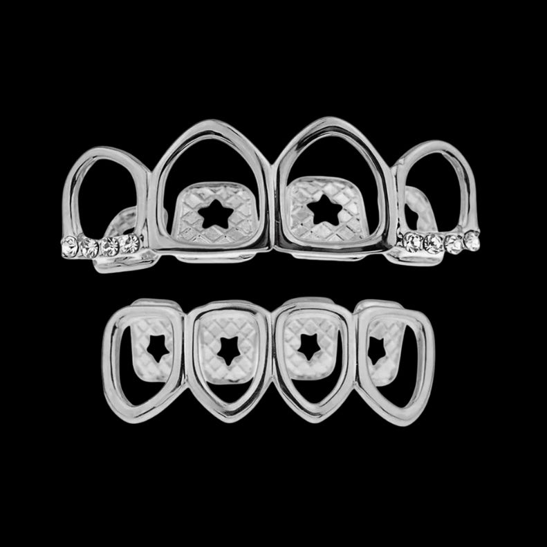 Grillz Dent Creuse Givrée Argent – Royale Grillz