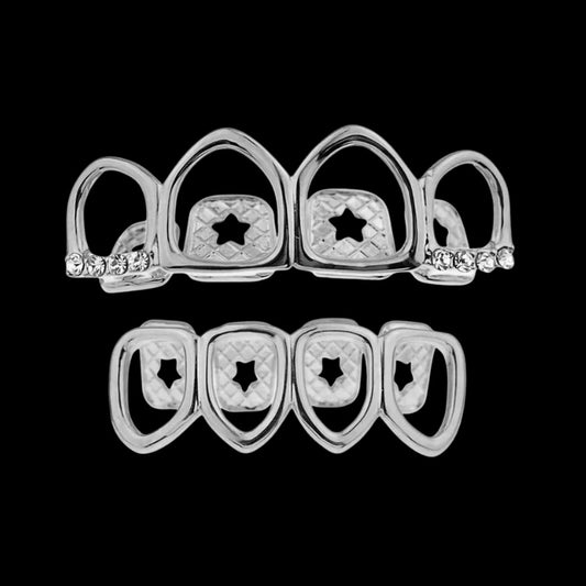 Grillz Dent Creuse Givrée Argent – Royale Grillz