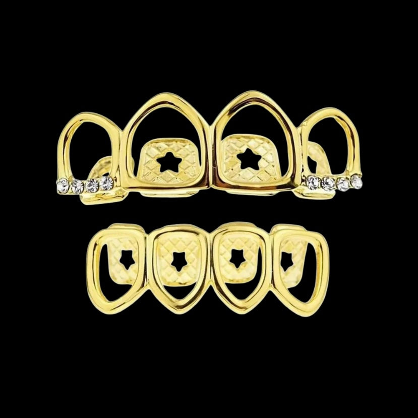 Grillz Dent Creuse Givrée Or – Royale Grillz