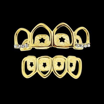 Grillz Dent Creuse Givrée Or – Royale Grillz