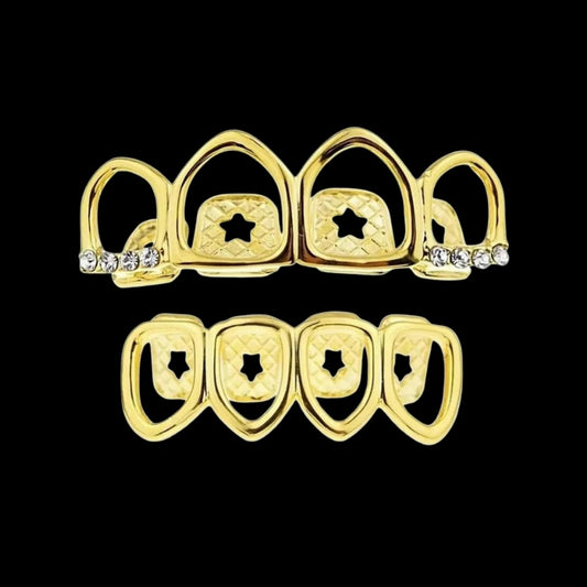 Grillz Dent Creuse Givrée Or – Royale Grillz
