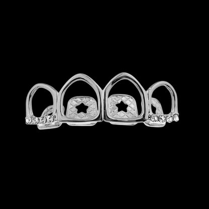 Grillz Dent Creuse Givrée Argent – Royale Grillz