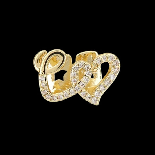 Grillz Dent Double Cœur Givré - Royale Grillz