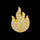 Grillz Flamme Or & Strass – L’Éclat Suprême