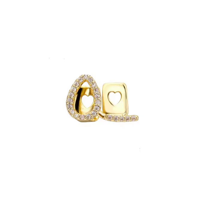 Grillz Dent Creuse Givrée avec Barre
