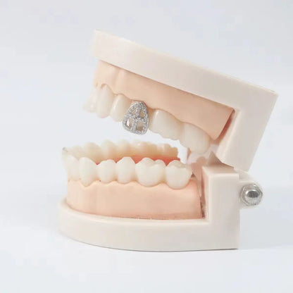 Grillz Dent Croisé Creux Givré