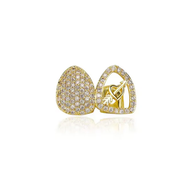 Grillz Double Dent et Flèche Givrés