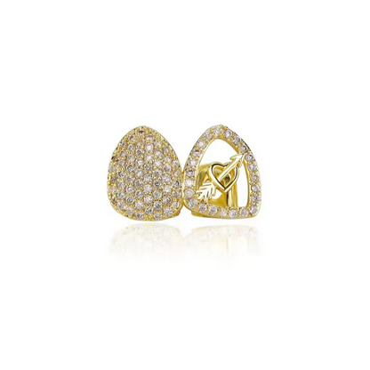 Grillz Double Dent et Flèche Givrés