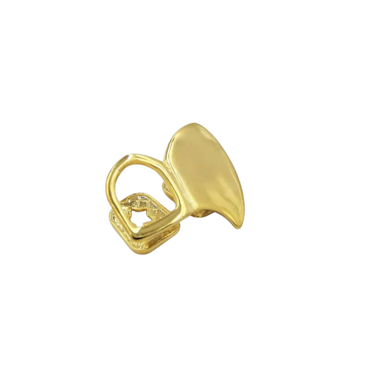 Grillz Canines Doubles Creuses et Plaquées Or - Royale Grillz