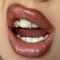 Grillz Dent Ligne Verticale Givrée